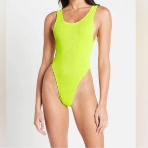 NWT BOUND BY BOND-EYE ONE PIECE SWIMSUIT - bright, neon lime